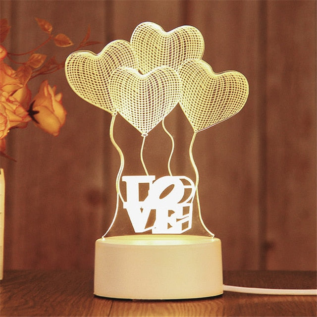 Creative 3D LED Lamp