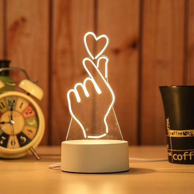 Creative 3D LED Lamp