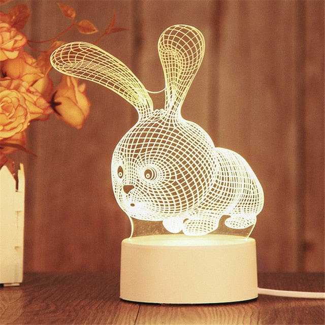 Creative 3D LED Lamp