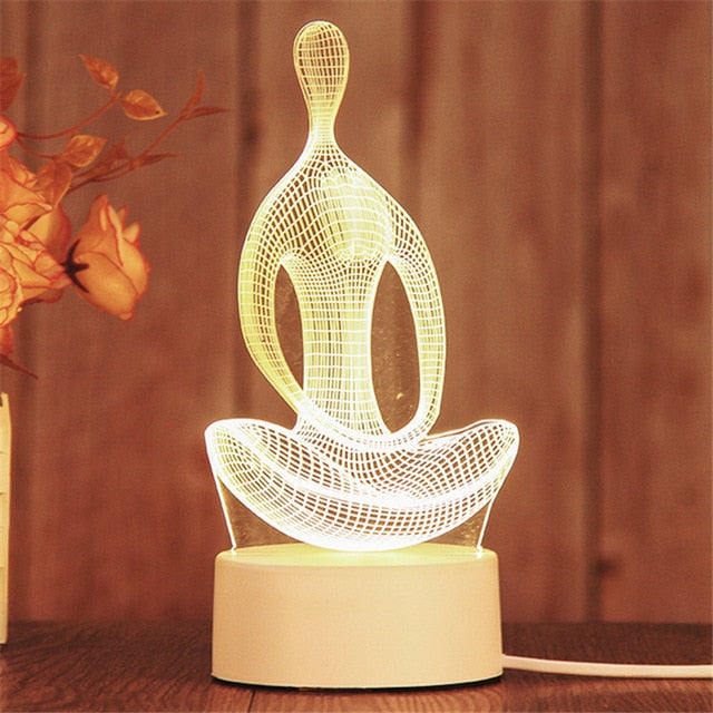 Creative 3D LED Lamp