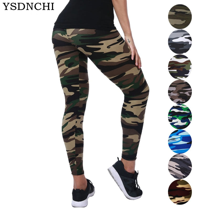 YSDNCHI 2021 Camouflage Womens for Leggings