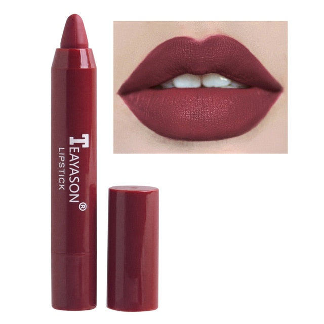 12 Colors Velvet Matte Lipsticks Pencil Waterproof Long Lasting Sexy Red Lip Stick on-Stick Cup Makeup Lip Tint Pen Cosmetic