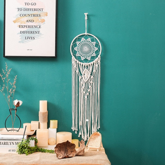 Dream Catcher Bedroom Wall Macrame