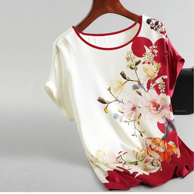 Women Silk Satin Blouses