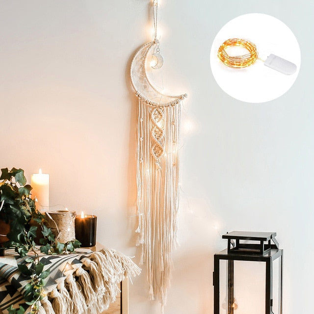 Dream Catcher Bedroom Wall Macrame