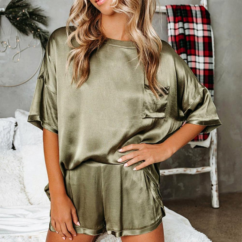 Silk Pyjama Set For Women