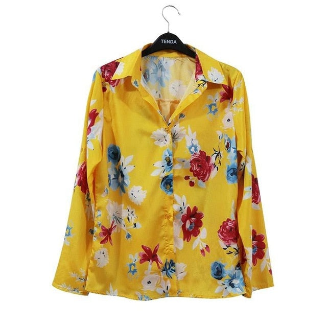 Yellow Long Sleeve Blouse